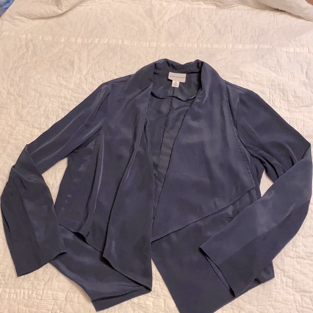 Open front drap lapel jacket blazer Pure energy XXL